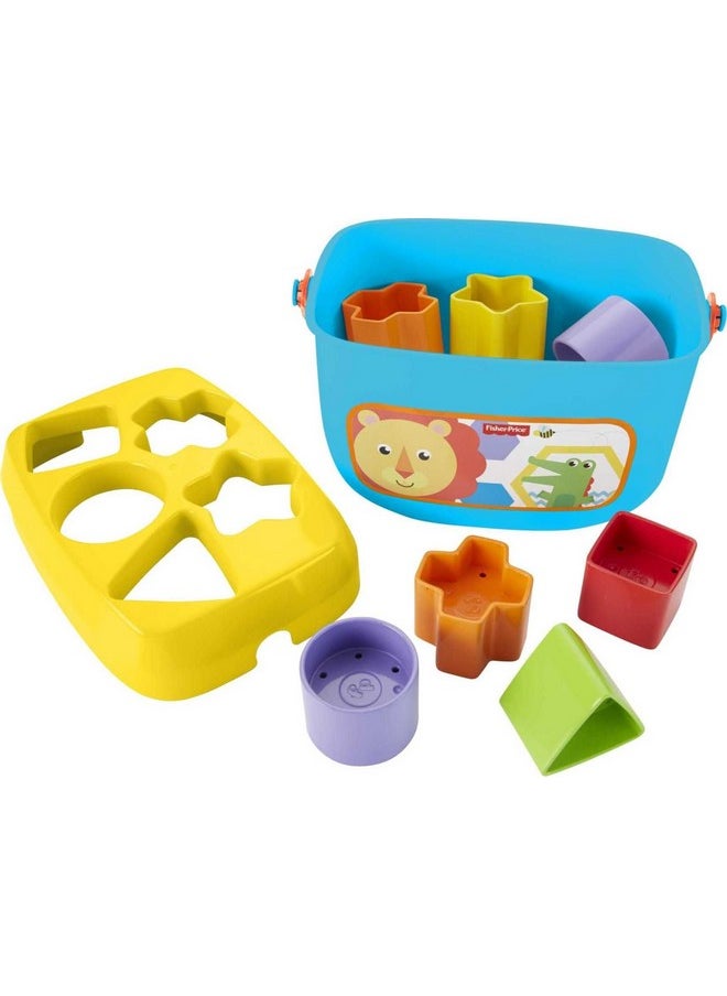 Infant Toy Set With Baby’S First Blocks (10 Shapes) And Rock-A-Stack Ring Stacking Toy For Ages 6+ Months (Amazon Exclusive)