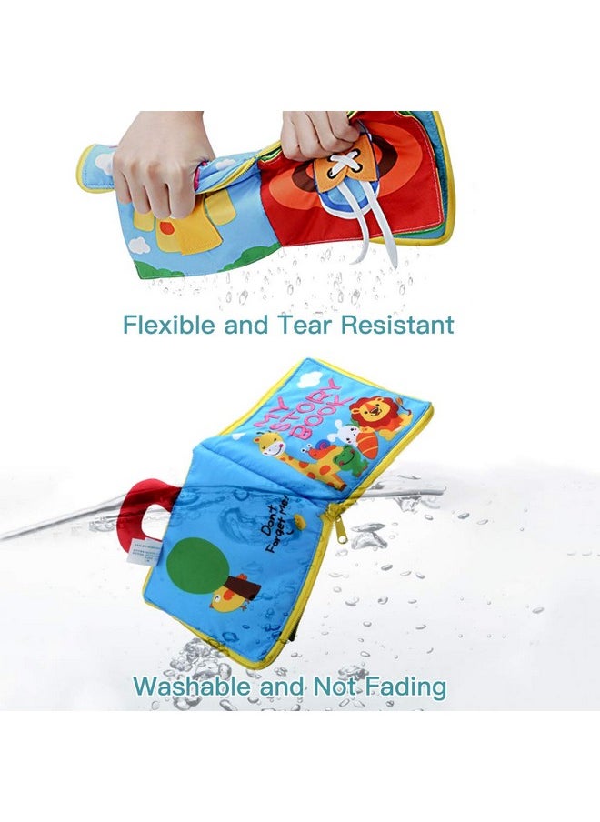 Quiet Book Montessori Toys, Busy Board For Toddlers 1 2 3 4, Toddler Activities Busy Book, Toddlers Travel Toy, Sensory 3D Cloth Books For Infants Baby Boys And Girls Gift