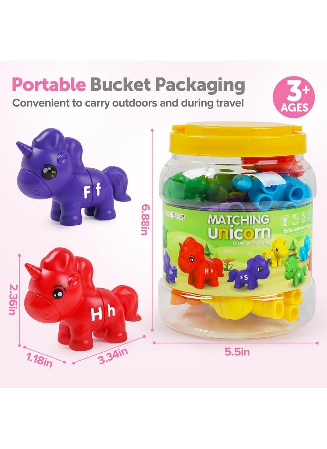 Abc Letters Matching Toys Double-Sided Alphabet Learning Toy For Kids Fine Motor Toys Uppercase Lowercase Letters Sorting And Matching Game Easter Birthday Gifts For Toddlers Kids 3 4 5（13Pcs）