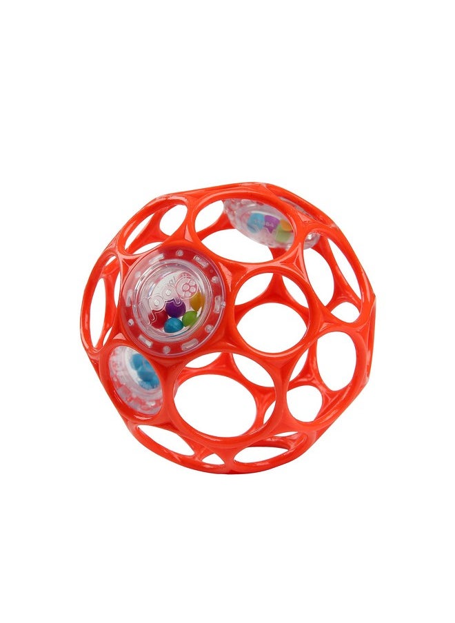 Oball Easy-Grasp Rattle Bpa-Free Infant Toy In Red, Age Newborn And Up, 4 Inches