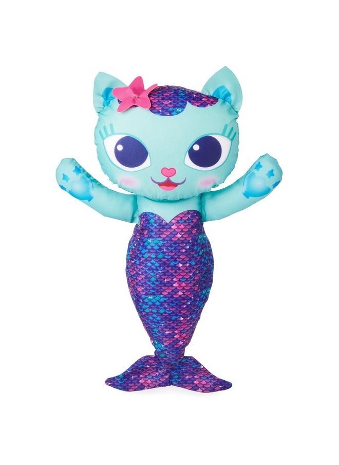 Gabby’S Dollhouse Mercat Swim Huggable, Gabby’S Dollhouse Toys, Bath Toys & Beach Toys, Floating Water Stuffed Animal For Kids Aged 1 & Up
