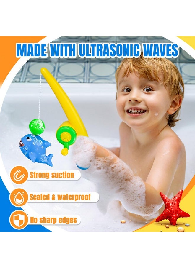 ™ Baby Bath Toy Set | Magnetic Fishing Toy Water Table Bathtub Kiddie Party Toy Fishing Pole Rod, Mold-Free Soft Rubber Floating Fish, Toddler Bath Game Gifts Age 18 Months 3 4 5 6 Year Old