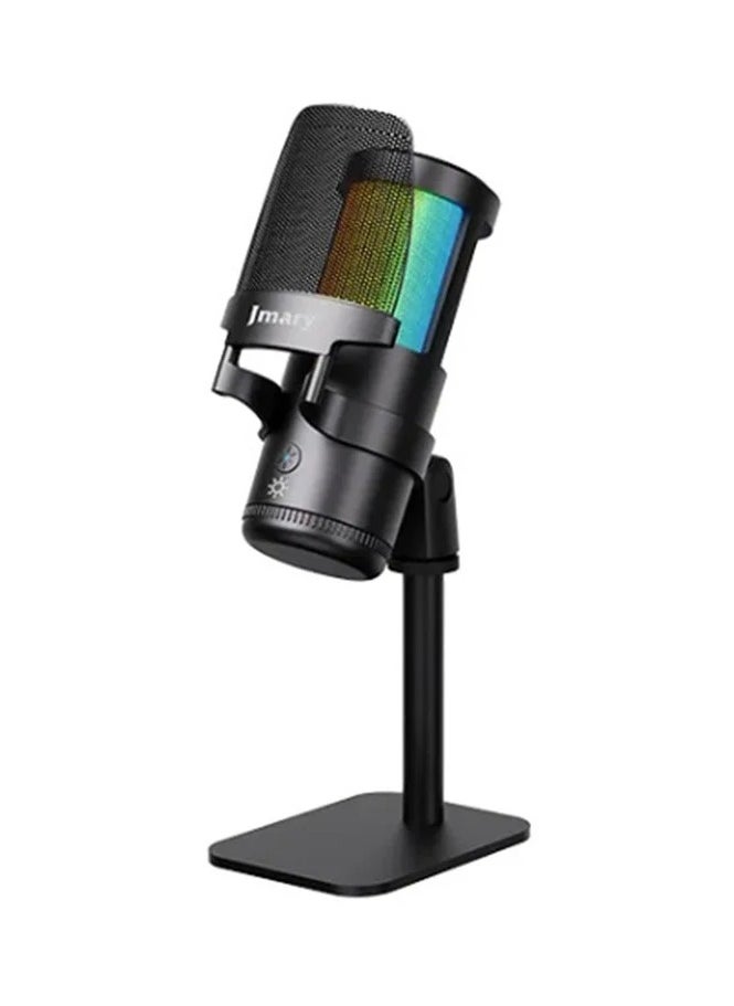 MC-PW13 Zero Latency Monitor Mic RGB Light Plug and Play Desktop Microphone