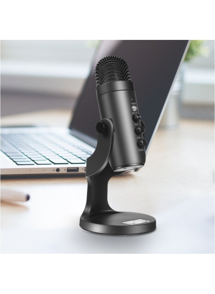 Jmary MC-PW8 USB Microphone for Podcasting, Gaming, Streaming, Recordings with Noise Reduction