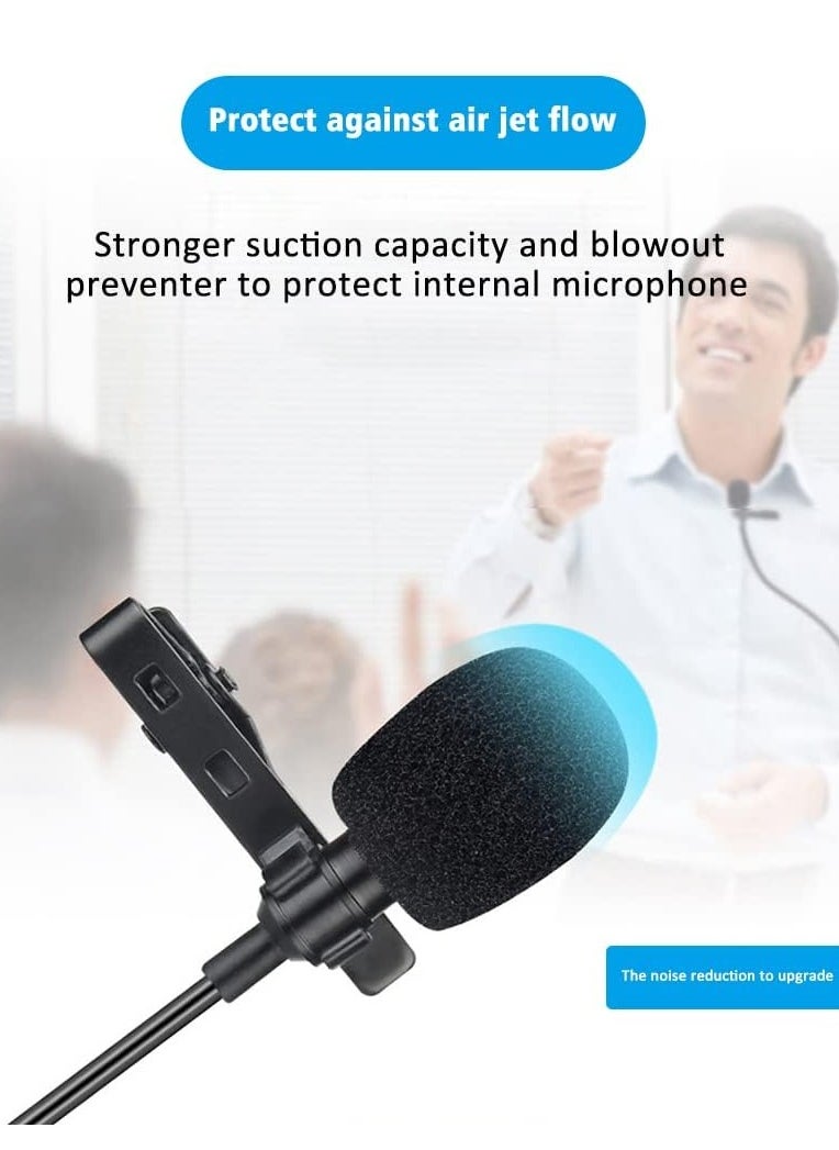 USB Lavalier Lapel Clip-on Omnidirectional Computer Microphone for Laptop, PC and Mac, Perfect Podcasting, Gaming, Streaming and Desktop Mic