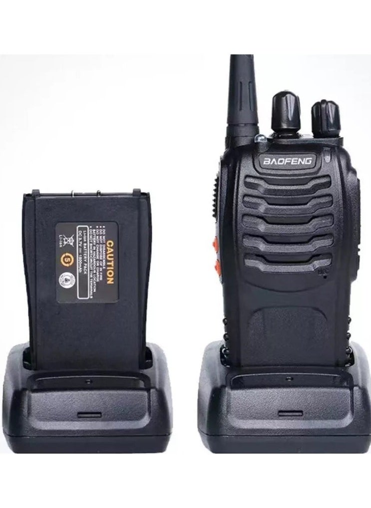 Baofeng 888s Walkie Talkie Set - Long Range 5W Two-Way Radio Pair with Charging - Durable, Easy-to-Use FM Handheld Radios for Outdoor Activities & Events