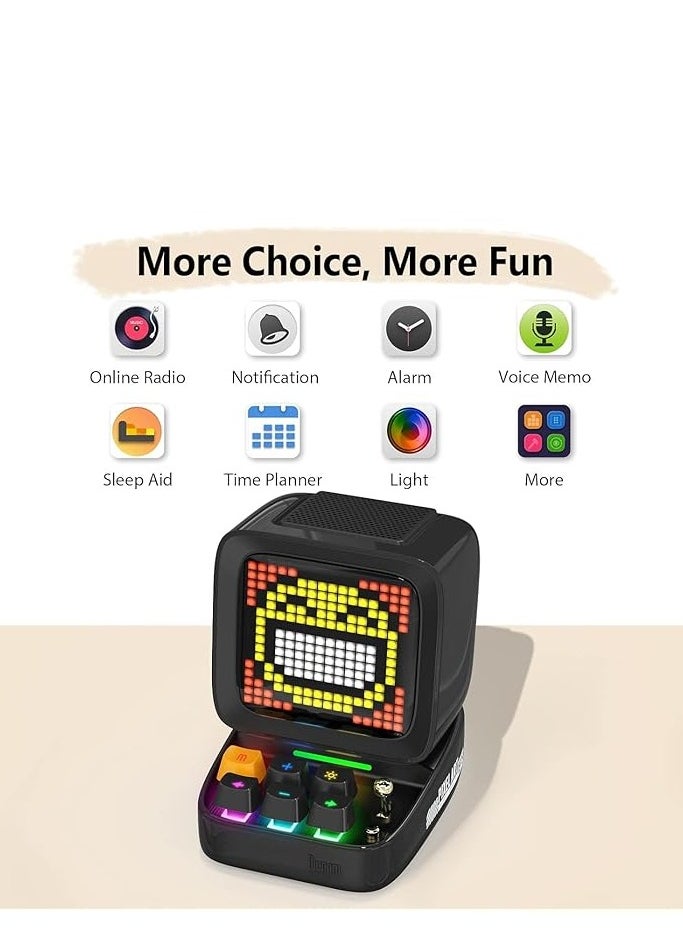 Divoom Ditoo Pro Bluetooth Mini Speaker - Black