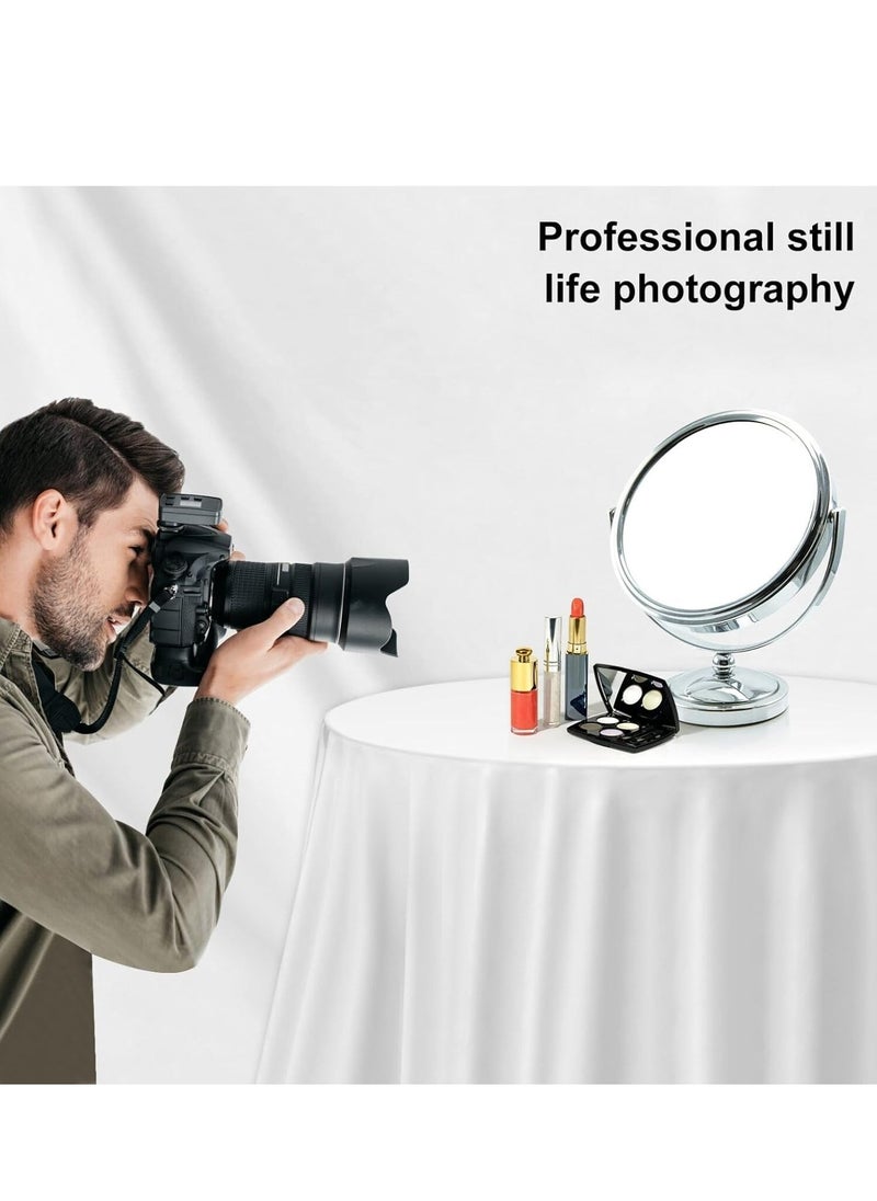 Xria 3X6m 10X20 Ft Solid Color Backdrop Photographic Background Washable Cloth Backdrop For Photo Studio Video Parties Curtain (White)