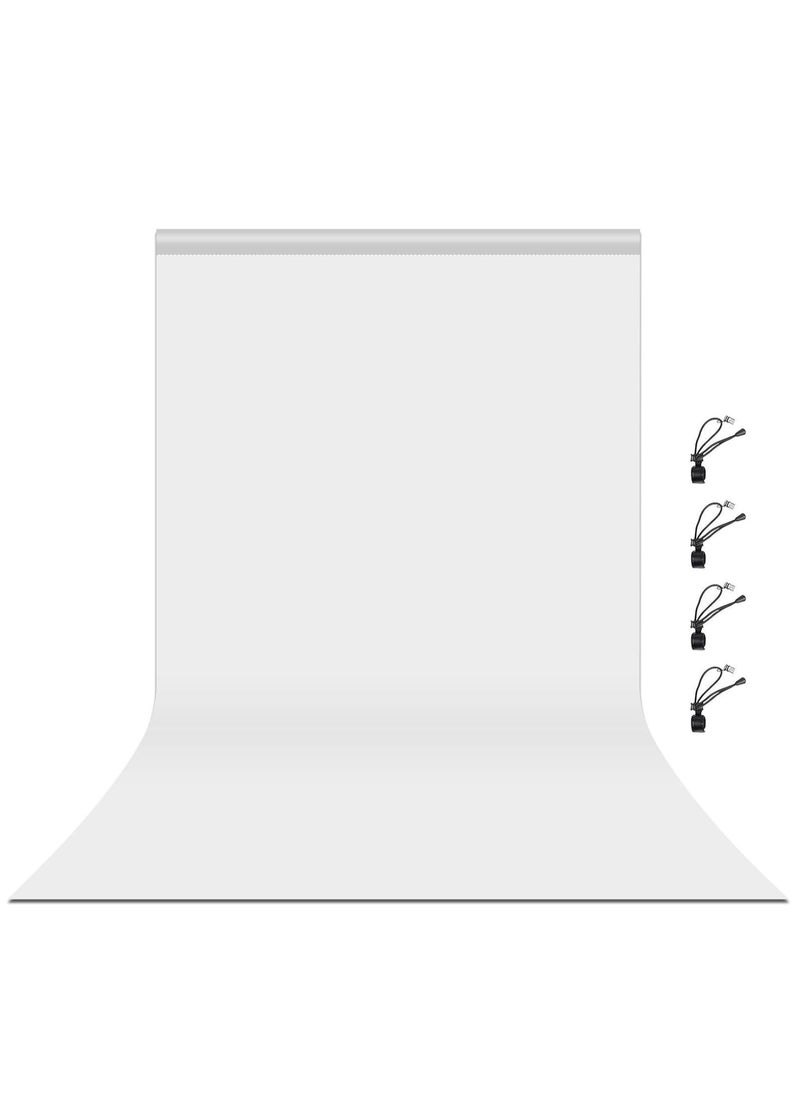 Xria 3X6m 10X20 Ft Solid Color Backdrop Photographic Background Washable Cloth Backdrop For Photo Studio Video Parties Curtain (White)