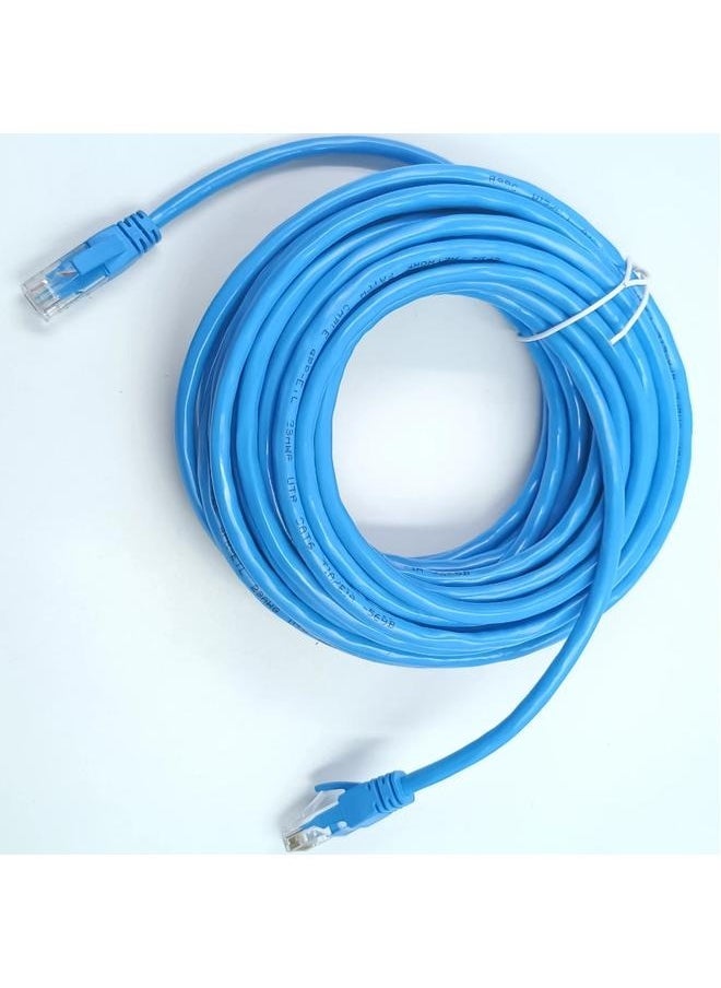 RJ45 CAT6 Ethernet LAN Network Cable Blue,30m Blue Ethernet LAN Network Internet Computer Patch Solid Wire