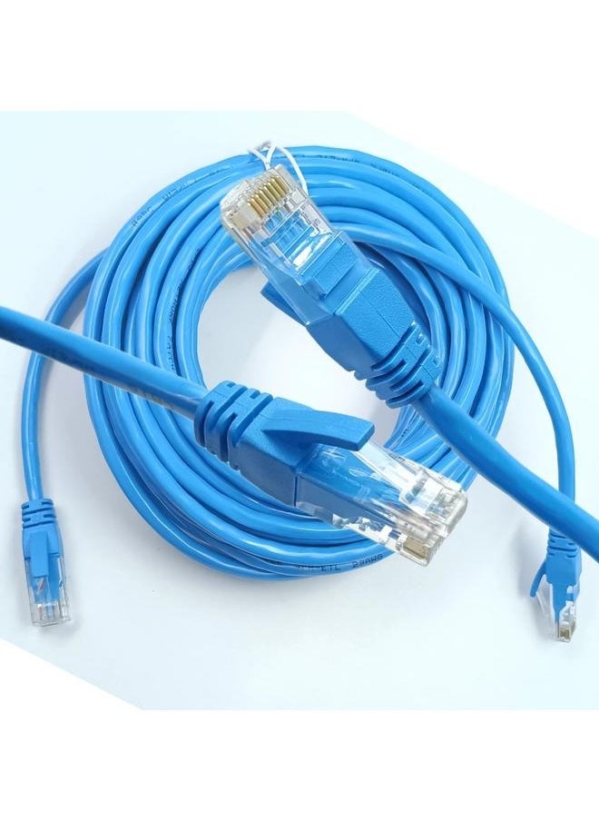 RJ45 CAT6 Ethernet LAN Network Cable Blue,30m Blue Ethernet LAN Network Internet Computer Patch Solid Wire