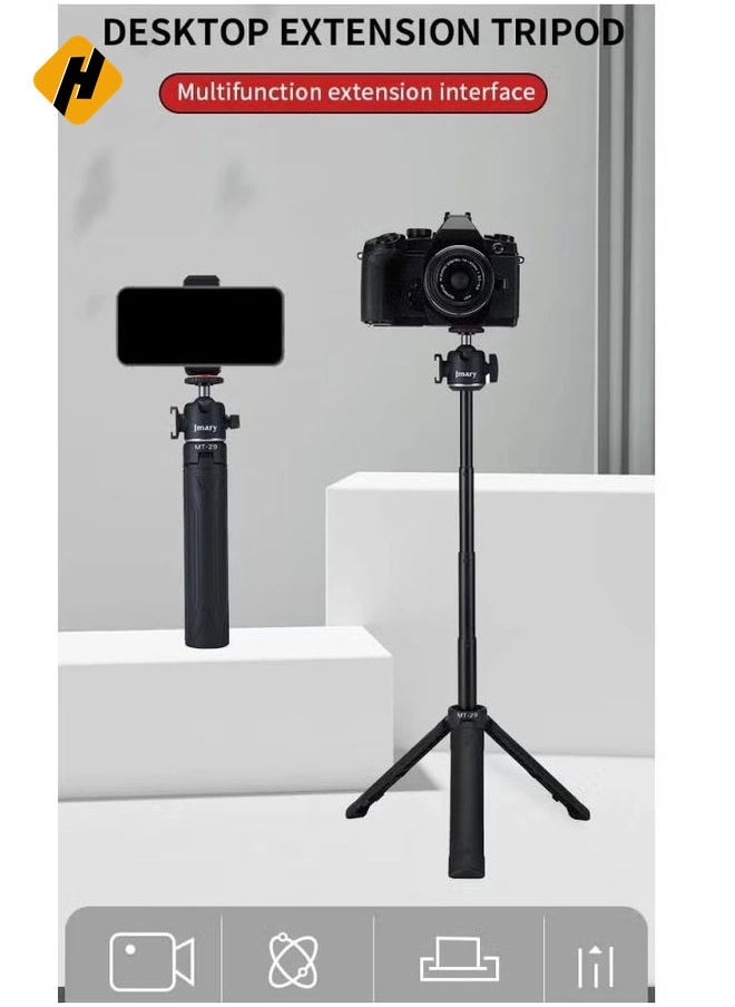 The Jmary MT-29 Portable Mini Tripod is a lightweight and compact tripod that is perfect for a variety of photography and videography applications.