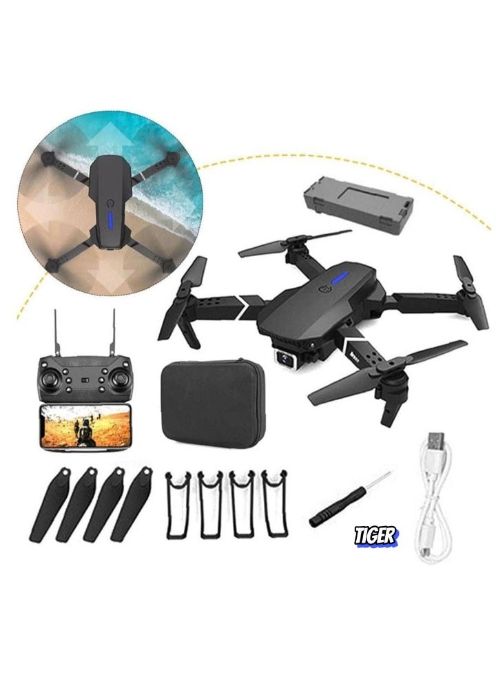 E88 Pro Ayoo 4K Mini Drone with Dual Camera – The Ultimate Foldable RC Experience, 5G WiFi FPV, 60 Minutes Flight Time, Gesture Control, Easy to Fly, HD Video and Photos, Perfect for Beginners and Pros Alike