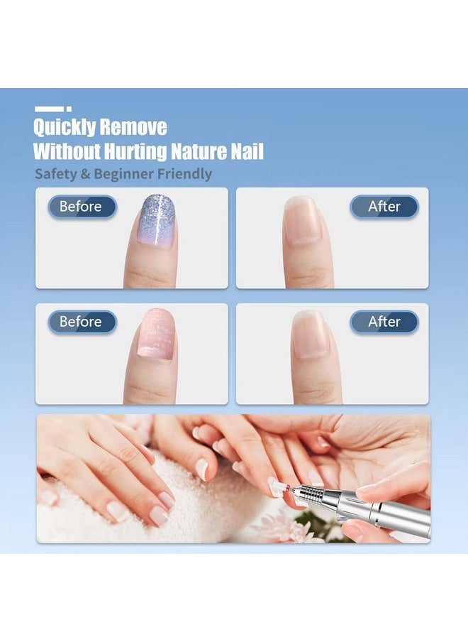 13Pc Nail Drill Bits Set, Drill Bits For Nails, 3Pcs Tungsten Carbide Drill Bits+ 3Pcs Ceramic Efile Nail Drill Bits+ 6Pcs Diamond Drill Bits+ 1Pcs Brush, 3/32 Inch Nail Bits For Nail Drill
