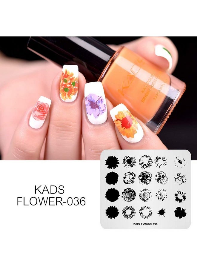 5Pcs Nail Stamp Plates Set Nails Art Stamping Plate Leaves Flowers Animal Nail Plate Template Image Plate