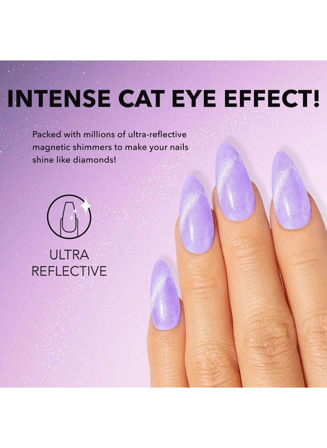 Soak Off Gel Polish | Magnetic Cat Eye Effect | Long-Lasting And Lightweight Soak Off Gel Polish | Uv Led Magneticfx 0.5 Fl Oz, Berry Haze