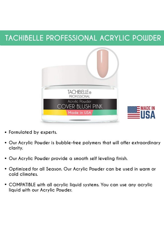 Professional Acrylic Nail System Acrylic Powder, 2 Oz. Made In Usa. Used In Professional Salons. (Cover Blush Pink 2Oz)