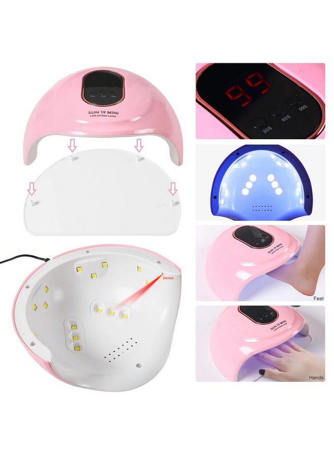 Acrylic Nail Kit With Drill And U V Light Full Nail Kit Set Professional Nail Starter Kit For Beginners Acrylic With Everything