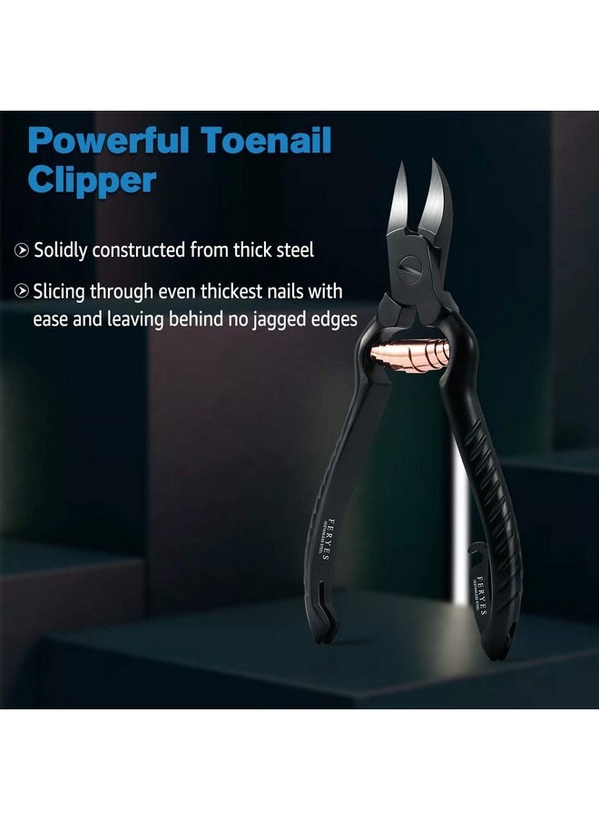 Precision Toenail Clippers For Thick Or Ingrown Toenails - Secure And Stylish Design Thick Nail Clipper - W/Leather Case