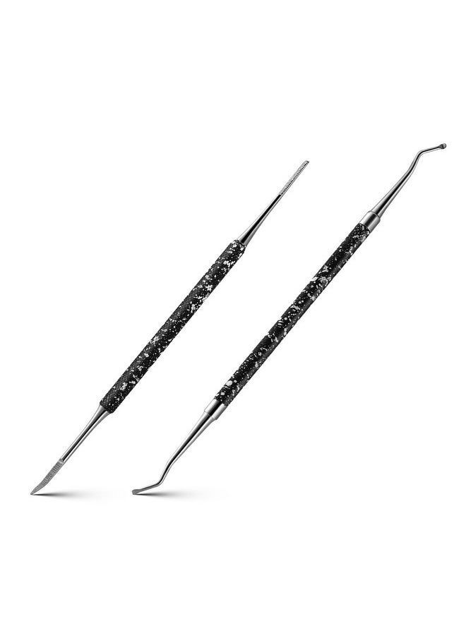 Ingrown Toenail Tools,Toenail Lifter And Toenail File Set For Ingrown Toenails Treatment - Surgical Grade Stainless Steel Under Nail Cleaner Pedicure Tools - W/Tin Storage Box