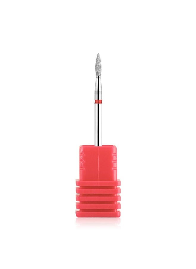 Flame Shape Diamond Cuticle Nail Drill Bit Pro Manicure For Nail Prep 3/32 Shank Efile Bit (240-021R)