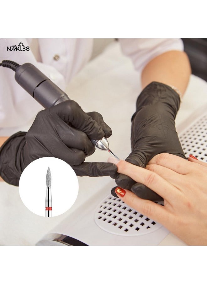 Flame Shape Diamond Cuticle Nail Drill Bit Pro Manicure For Nail Prep 3/32 Shank Efile Bit (240-021R)