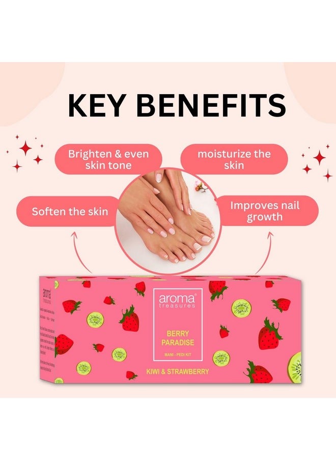 Berry Paradise Strawberry And Kiwi Fizz Mani-Pedi Kit -One-Time Use, 100 G