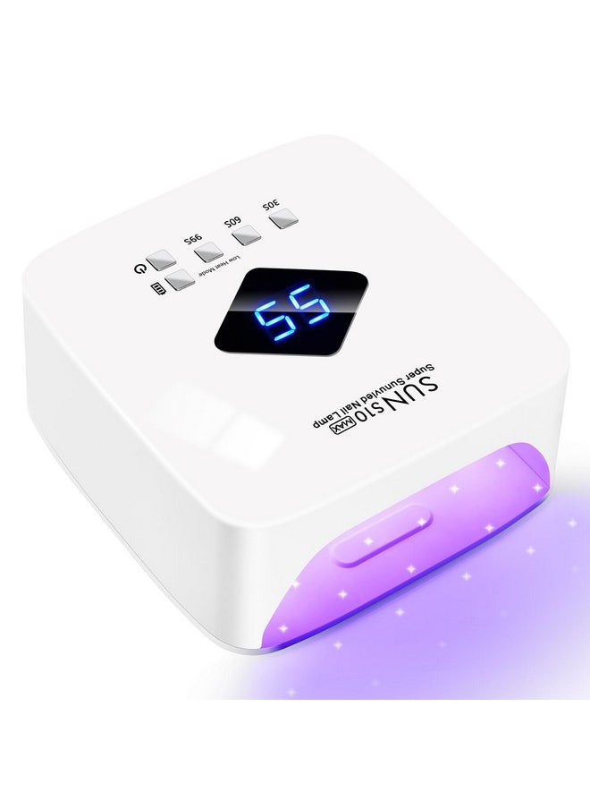 Dless Rechargeable Uv Led Nail Lamp, Lke 86W Uv Light For Gel Nails Uv Nail Light Nail Dryer With 3 Timer Setting Display Auto Sensor Professional Quick Dry Gel Polish Curing Lamp For Salon & Home