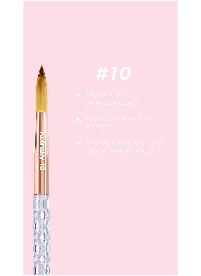 100% Kolinsky Acrylic Nail Brush (#10)