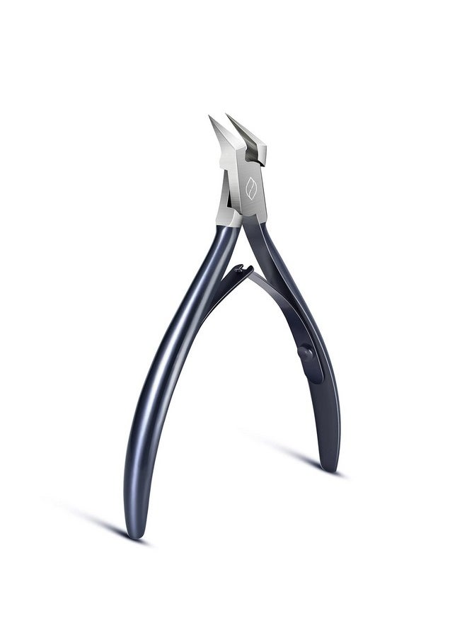 Toenail Clipper Straight Blade For Ingrown And Thick Nails - Stainless Steel And Sharp Pointed Tip Ingrown Nail Clipper - Wide Jaw Toe Nail Cutter Podiatry Tool