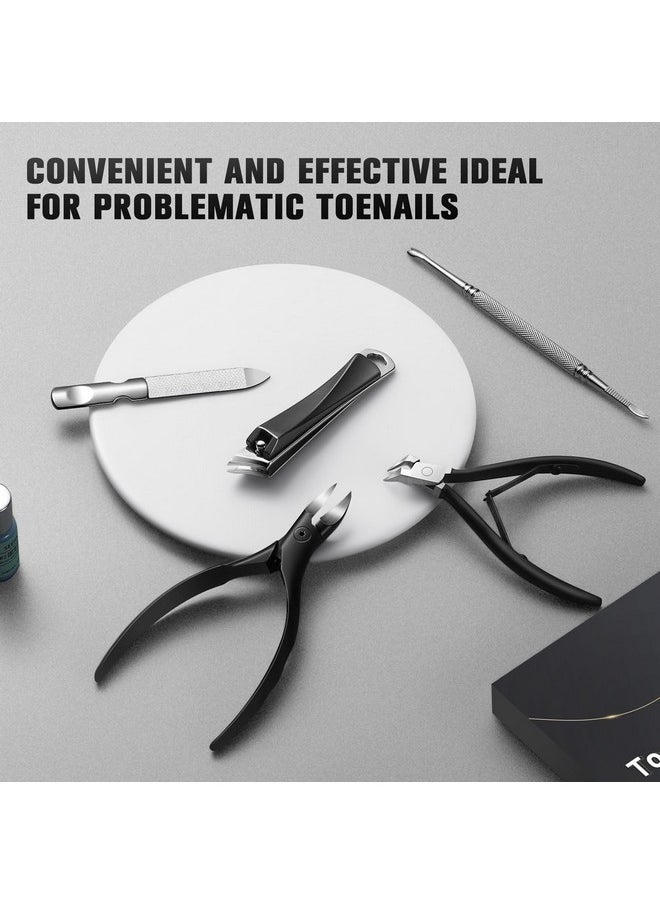 Ultimate Toenail Clippers For Seniors Thick Toenails, Premium Stainless Steel Nail Clippers For Nails 5Pcs- Ideal For Men, Women