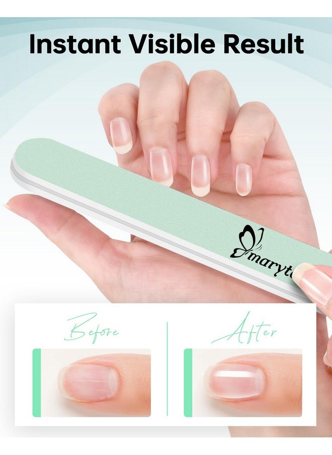 Nail Buffer And Shine Kit - 10Pcs Nail Shine Buffer Blocks For Natural Nails Polisher Fingernail Buffer Buffing File 400 6000 Grit