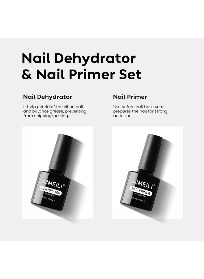 Nail Prep Bond Primer Quick Dry Nail Prep Dehydrator, U V Led Gel Foundation Bonding Primer For Nail Tips, Acrylic Powder And Builder Nail Gel