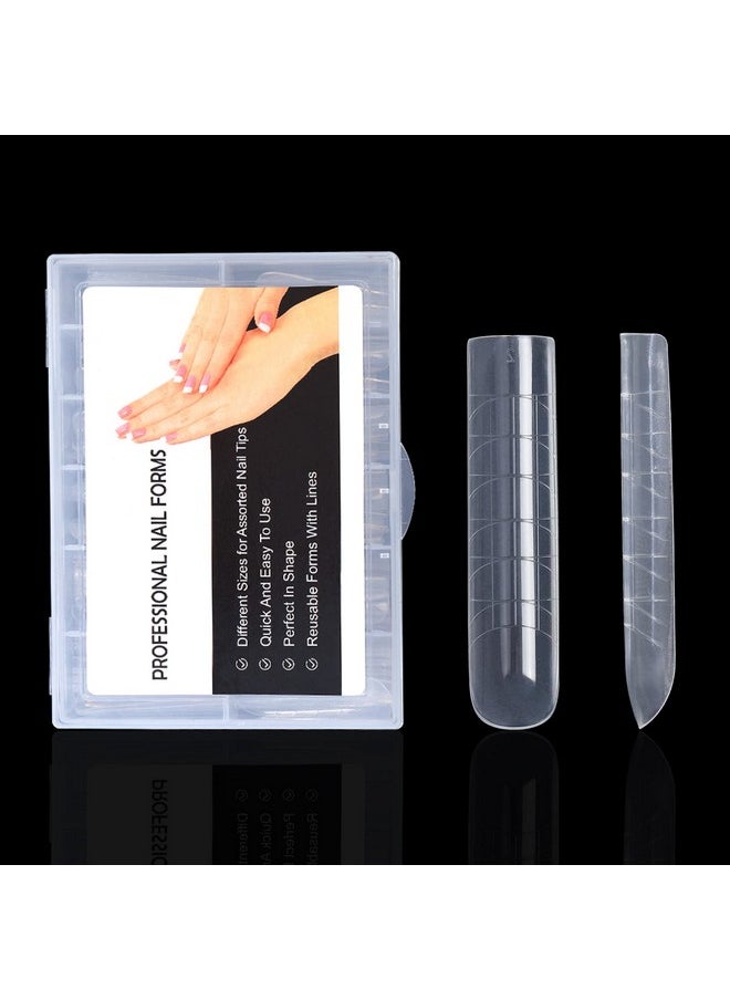 120Pcs Dual Forms Full Cover Nail Tips Upper Arched Extension Mold (Fantastic C-Curve)