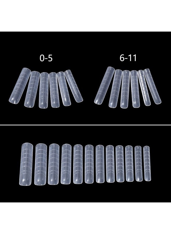 120Pcs Dual Forms Full Cover Nail Tips Upper Arched Extension Mold (Fantastic C-Curve)
