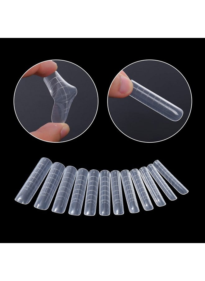 120Pcs Dual Forms Full Cover Nail Tips Upper Arched Extension Mold (Fantastic C-Curve)