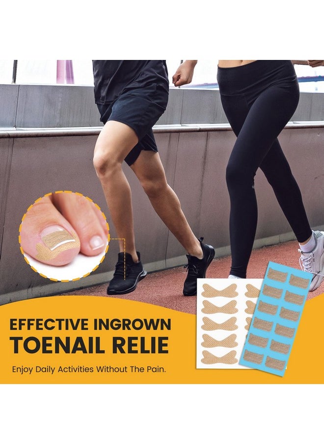 60Pcs Breathable Ingrown Toenail Corrector Patches And 50Pcs Ingrown Toenail Stickers - Professional Ingrown Toe Nail Treatment Tape For Pain Relief And Correction