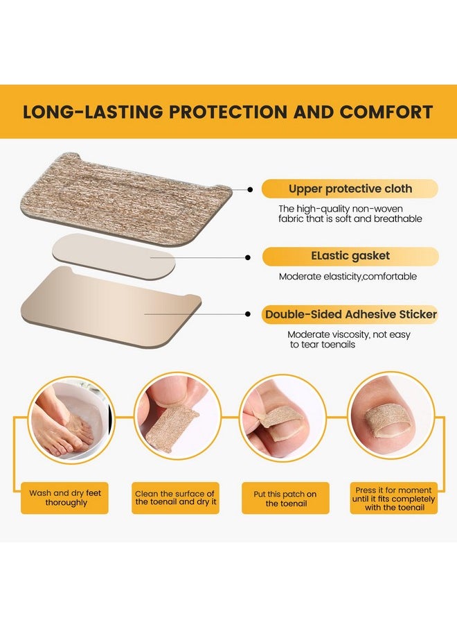 60Pcs Breathable Ingrown Toenail Corrector Patches And 50Pcs Ingrown Toenail Stickers - Professional Ingrown Toe Nail Treatment Tape For Pain Relief And Correction