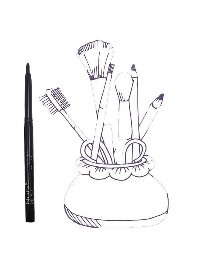 S Nabi Retractable Waterproof Black Eyeliner (Wholesale Lot) Pencil