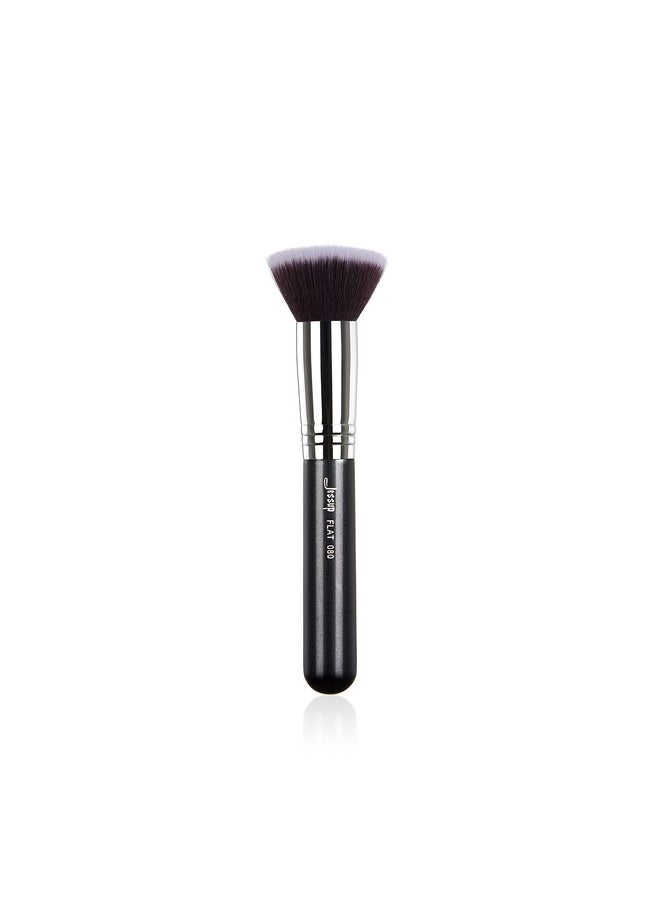 Makeup Brush Foundation Brush Professional Kabuki Single Brush Face Brush Cosmetic Brush Synthetic Hair Black/Silver B069-080