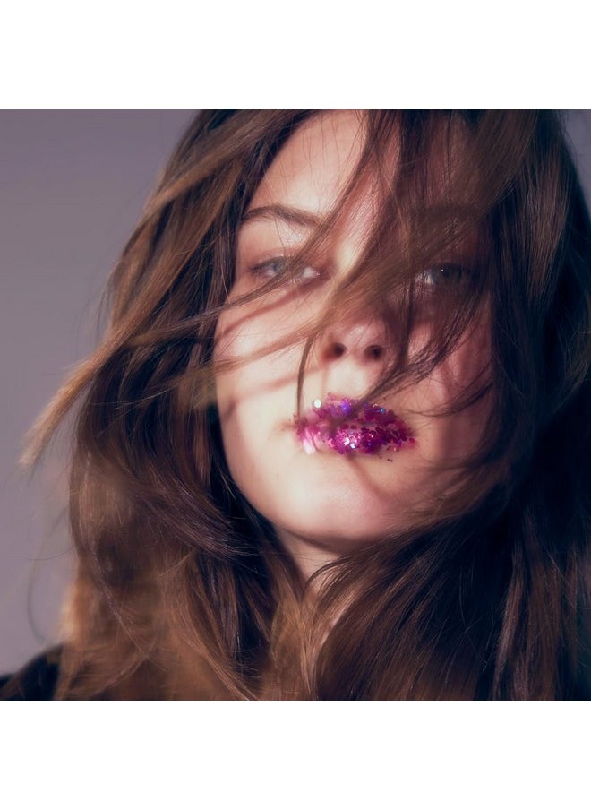 Macro Glitter - Face & Body Glitter - Cosmetic Grade Loose Glitter - Stocking Stuffers For Women, Gifts For Teen Girls - Safe For Face, Easy Application & Removal - Pink (Zinnia)