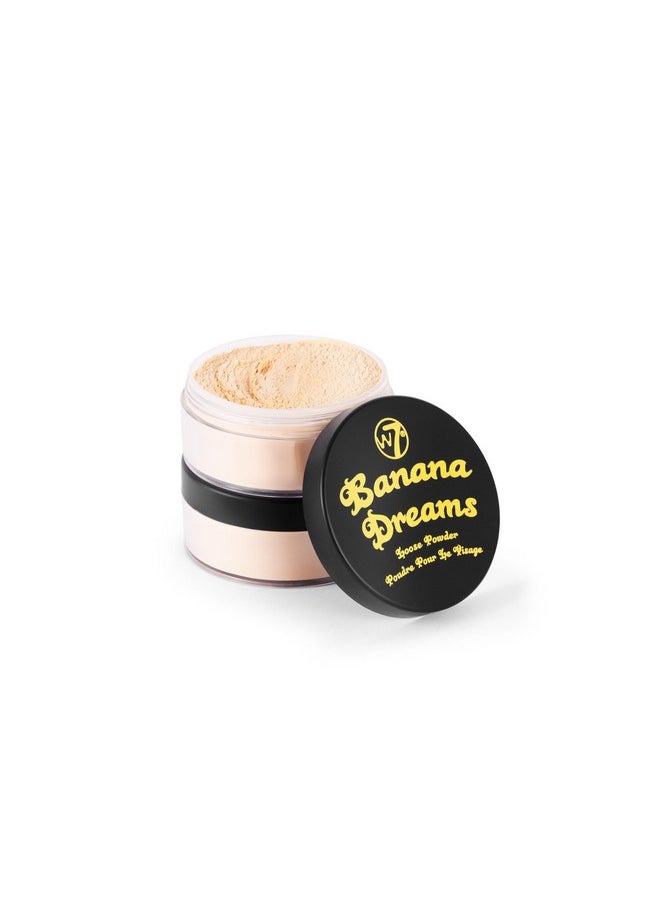 Banana Dreams Loose Setting Powder - Weightless Yellow Blurring Powder For All Skin Tones - 2 Pack