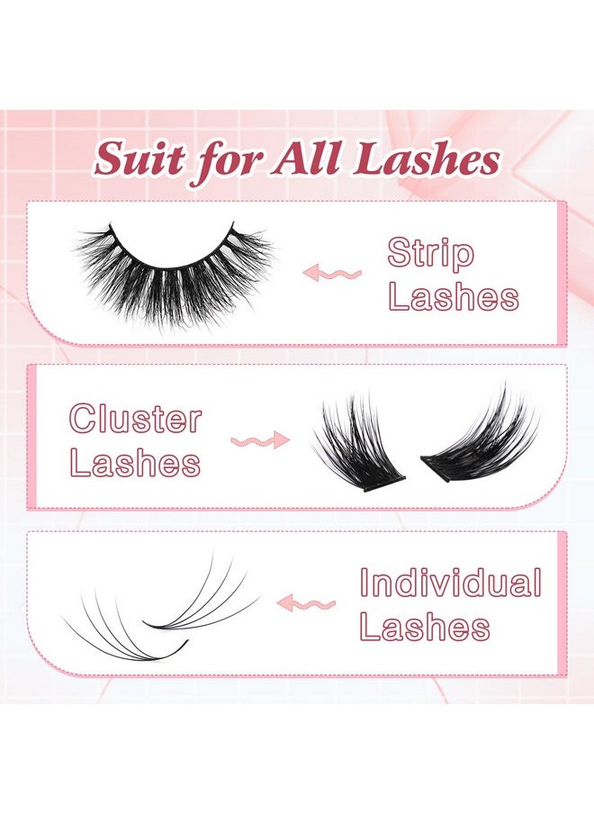 Lash Glue For False Eyelashes, Super Strong Hold Clear Eyelash Glue, Latex Free Long-Lasting Lash Adhesive Waterproof White Strip Eye Lash Glue, Fast Drying Eyelash Adhesive 5Ml 0.17Oz