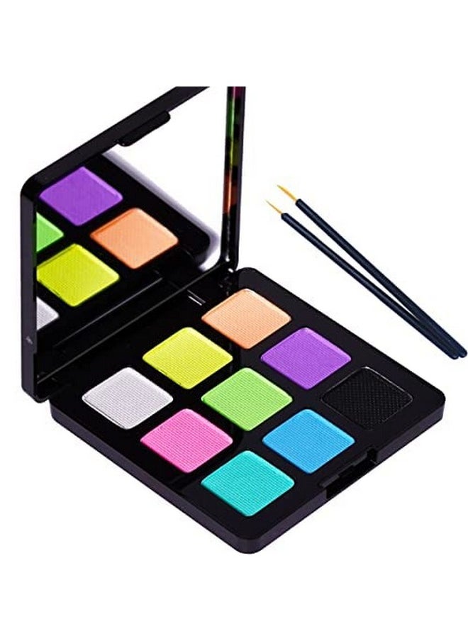 9 Colors Water Activated Eyeliner Hydra Liner Graphic Cake Aqua Eye Liner Retro Makeup Pastel Uv Glow Color Neon Face Body Paint