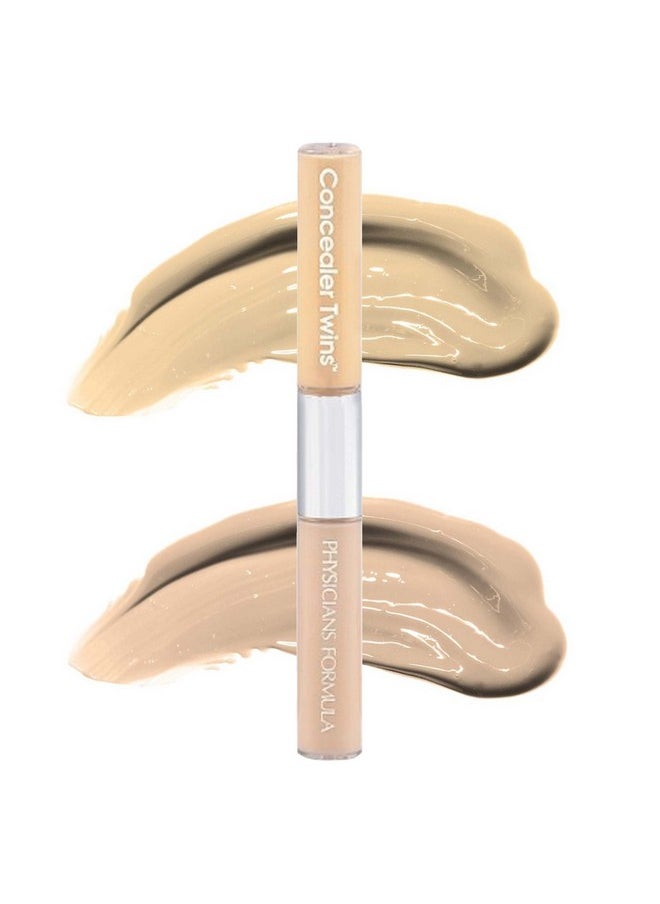 Cream Dual-Ended Concealer Stick Yellow/Light, Neutralizing, Dark Circles, Scars, Blemishes, Eyes