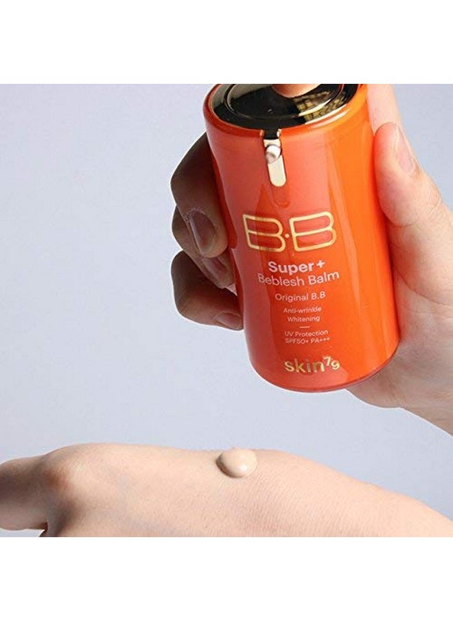 9] Super Plus Beblesh Balm Triple Function Orange Bb Cream #21 Yellow Beige 1.35 Fl.Oz. (40 Ml) - Rich Vitamin Complex Care Healthy And Vital Skin