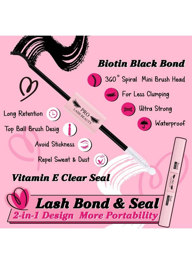 Lash Extension Kit 280Pcs Lash Clusters Eyelash Extension Kit With Lash Bond And Seal Lash Remover Lash Applicator Individual Lashes Kit Eyelash Brush Easy To Apply At Home(30D+40D-9-16Mix Kit)