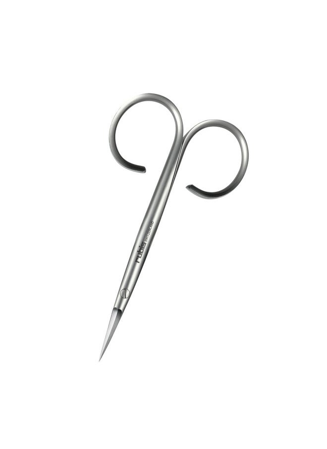 Stainless Steel Cuticle Scissors For Precise Fingernails And Cuticles, 1F002, Silver,Rubis Switzerland Swiss Made World Renowned Precision