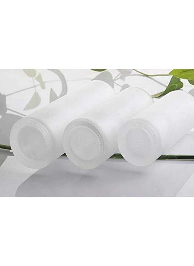 2Pcs 120Ml 4Oz Empty Frosted Glass Lotion Bottle With White Pump Head And Cap Emulsion Shower Gel Shampoo Conditioner Storage Holder Portable Refillable Cosmetic Travel Containers Jars