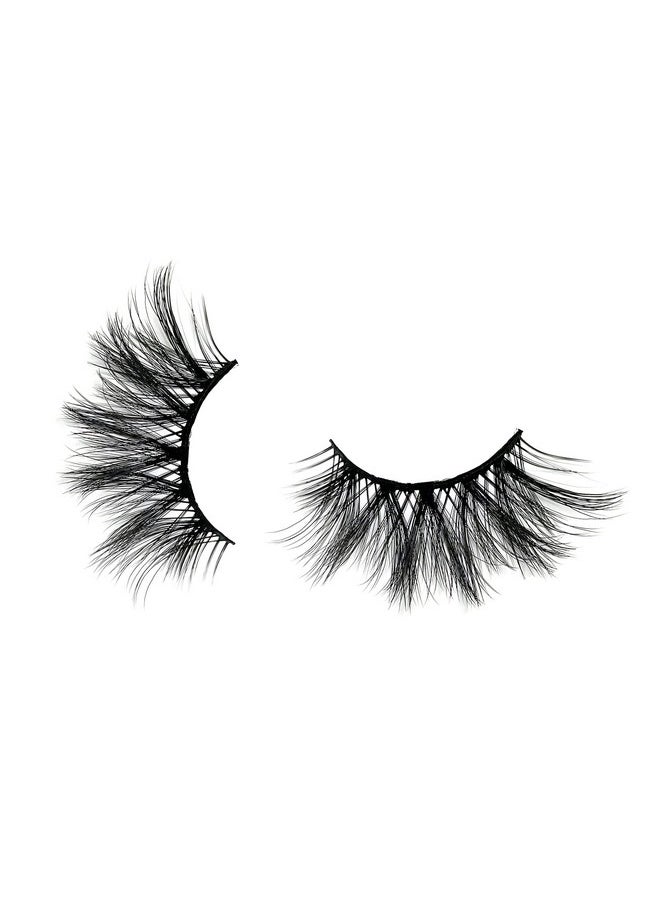 25Mm Lashes, Dramatic 6D Faux Mink Lashes, Fluffy Volume Eyelashes, Thick Crossed Lashes, Long Faux 25Mm Mink Lashes